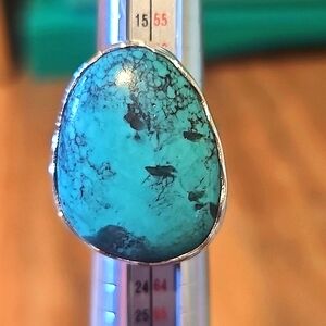 Silpada chunky turquoise ring size 9